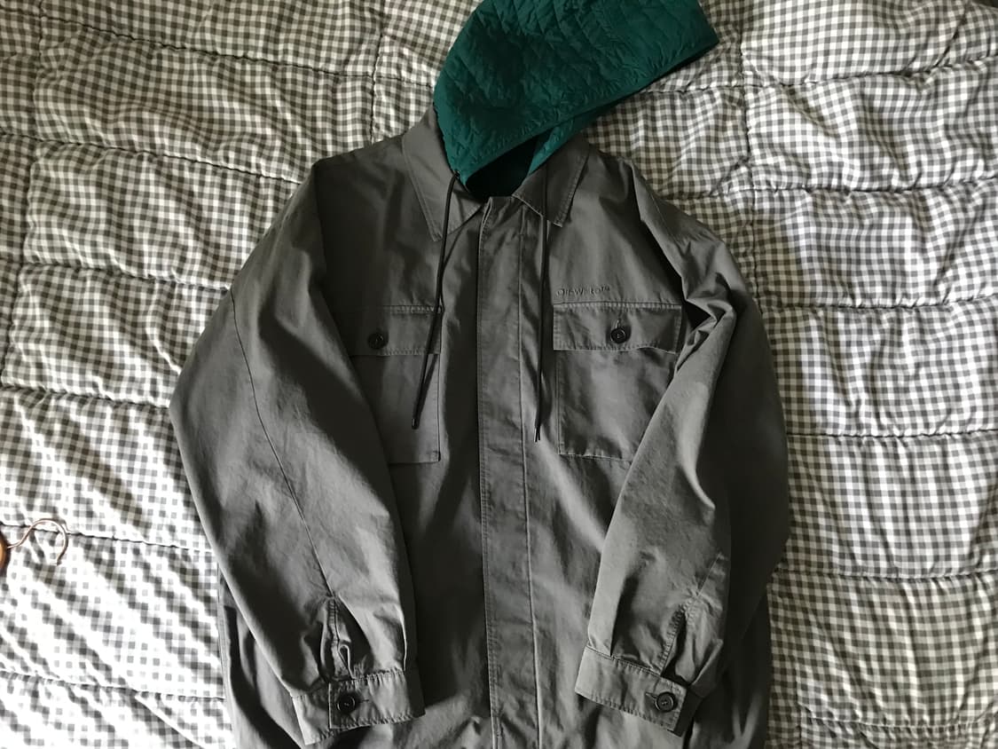 (M)Off-white 오버사이즈 후디 자켓 상품이미지1