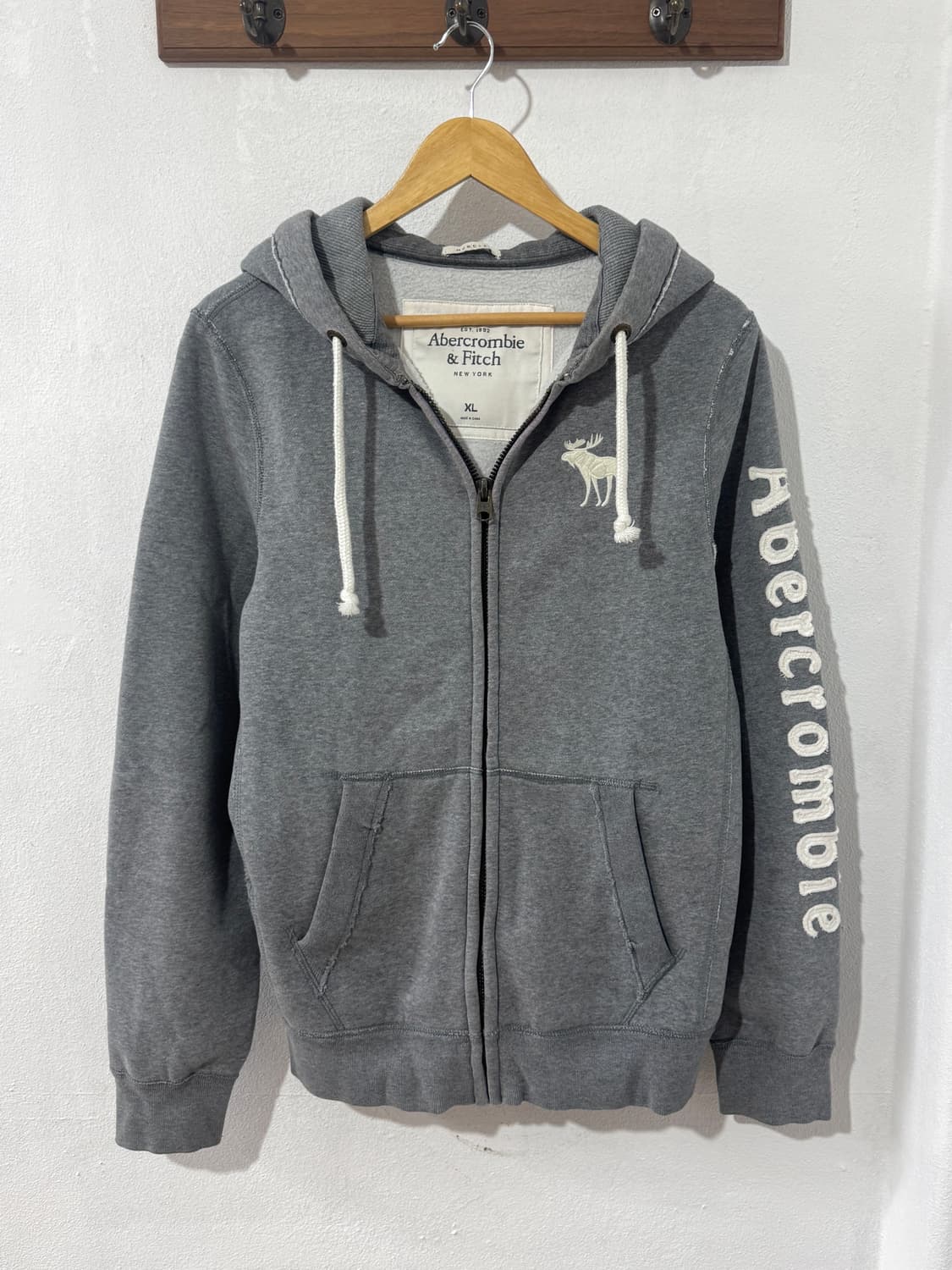 아베크롬비 순록 후드집업 그레이 상품이미지2