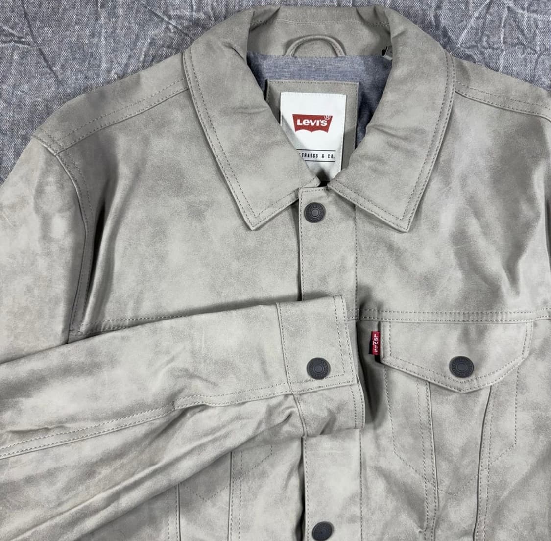 리바이스 스웨이드 텍스처 트러커 자켓 M (보류) 상품이미지5