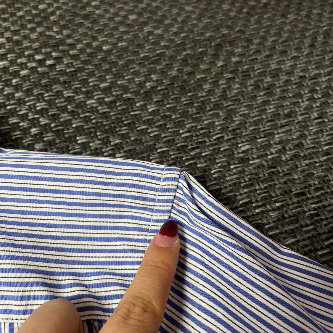 폴로랄프로렌 키즈 블루 스트라이프 긴팔 셔츠 7 상품이미지8