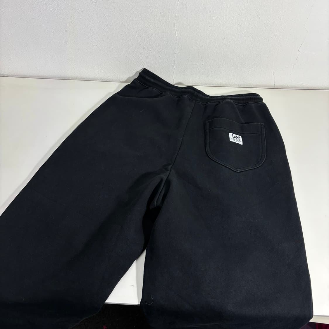 S 95 LEE 리 다크네이비 세미와이드 원턱 스웻팬츠 상품이미지3