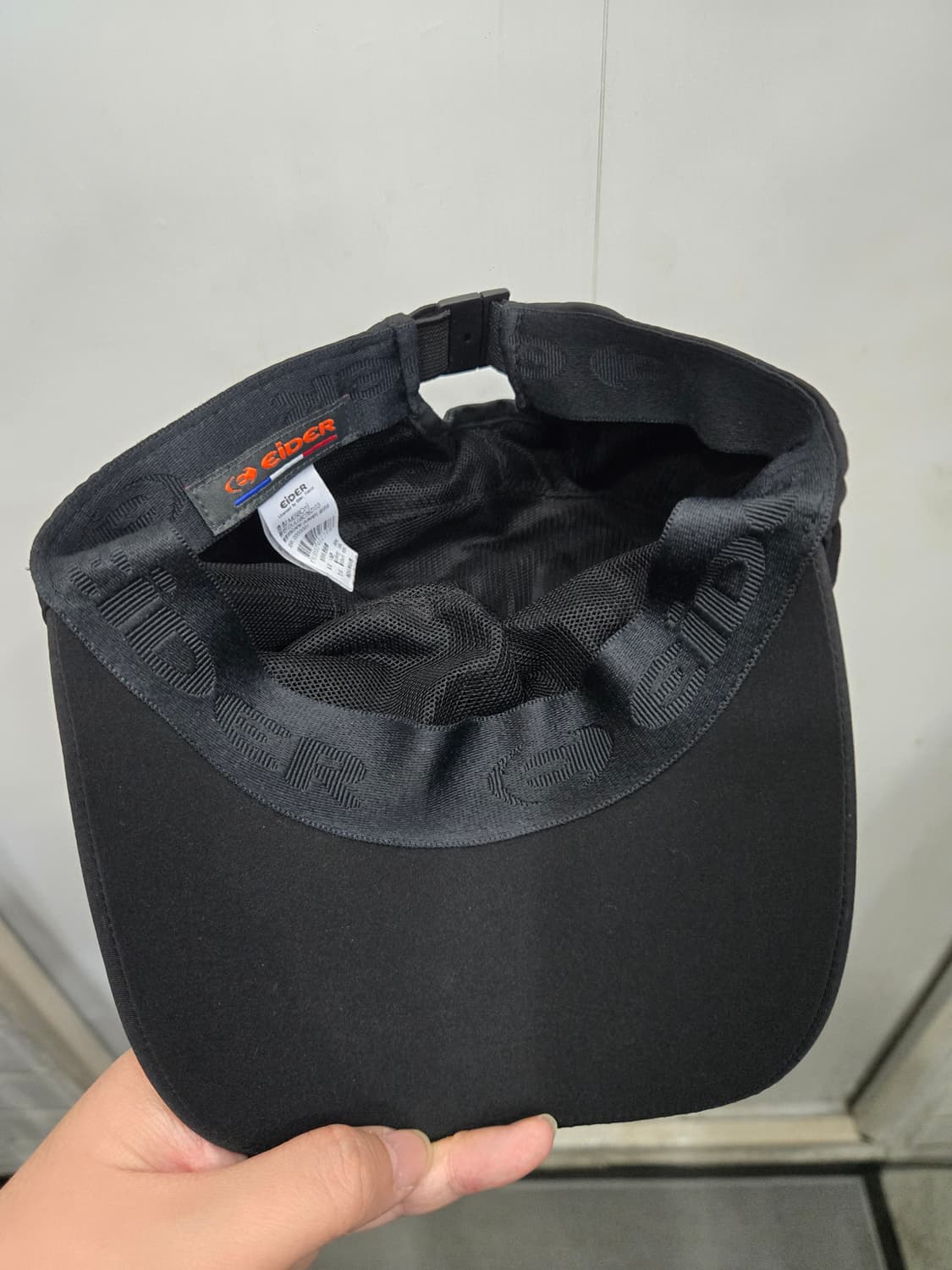 M(58)사이즈 )) EiDER 아이더 올블랙 볼캡 모자~ 상품이미지4