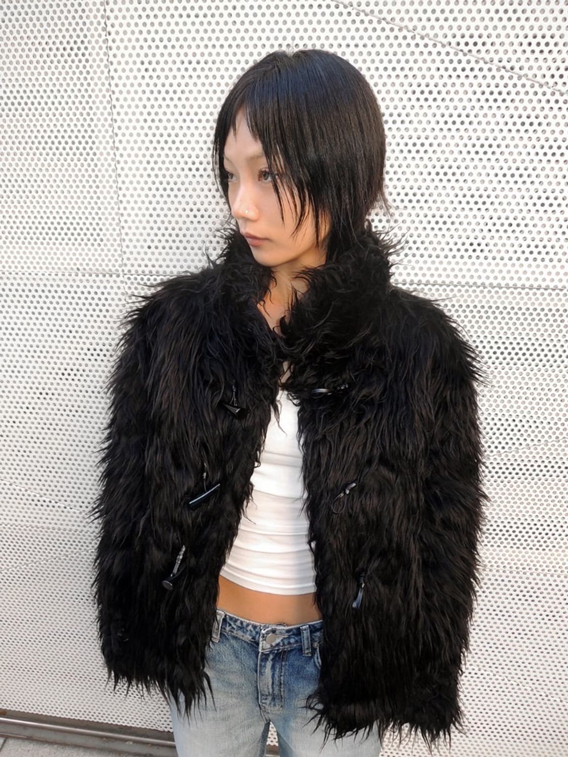 VEINING 베이닝 3-way 헤어리 무스탕 자켓 상품이미지1