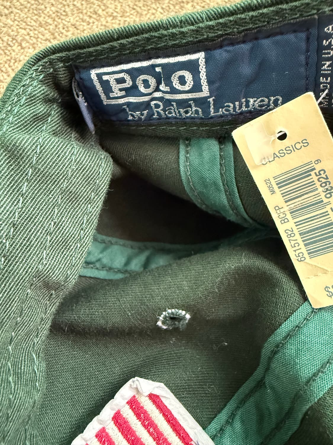 데드스탁 90s Polo Ralph Lauren Cap 상품이미지4