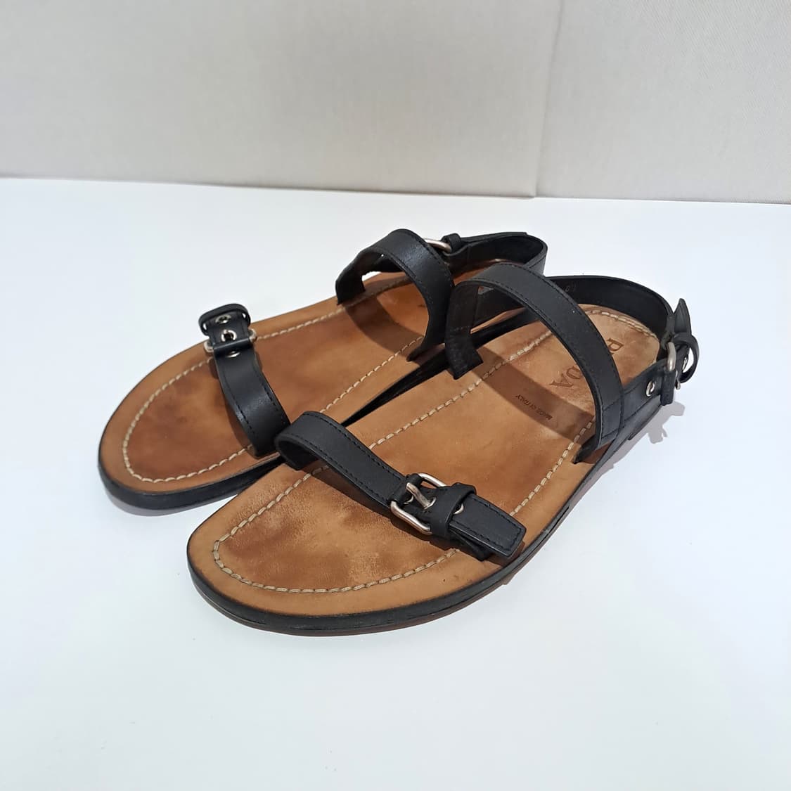 (택포) 프라다 레더 샌들 8.5 B793 상품이미지1