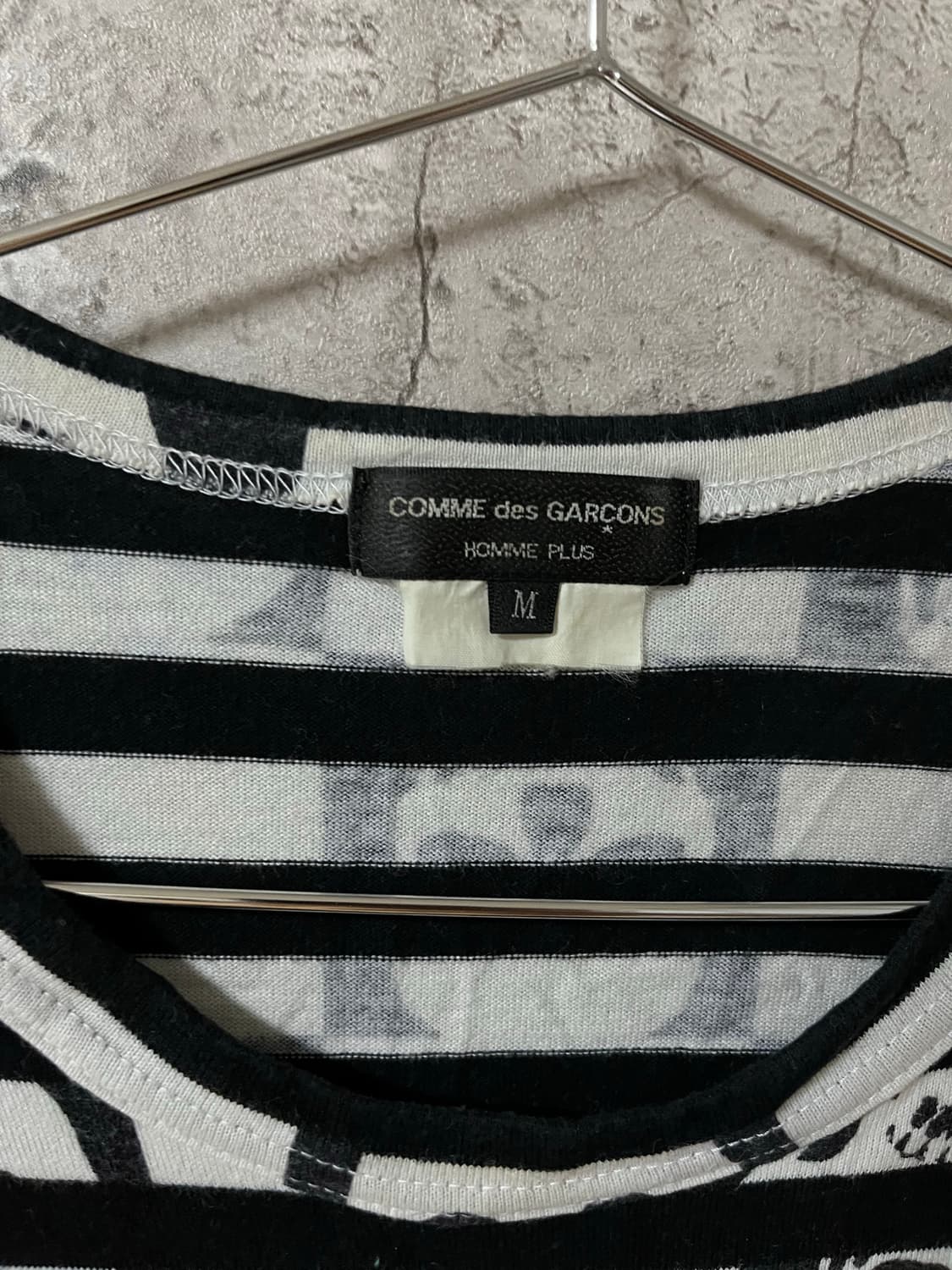 꼼데가르송 옴므 플러스 11SS 스컬 스트라이프 롱슬리브 셔츠 상품이미지5