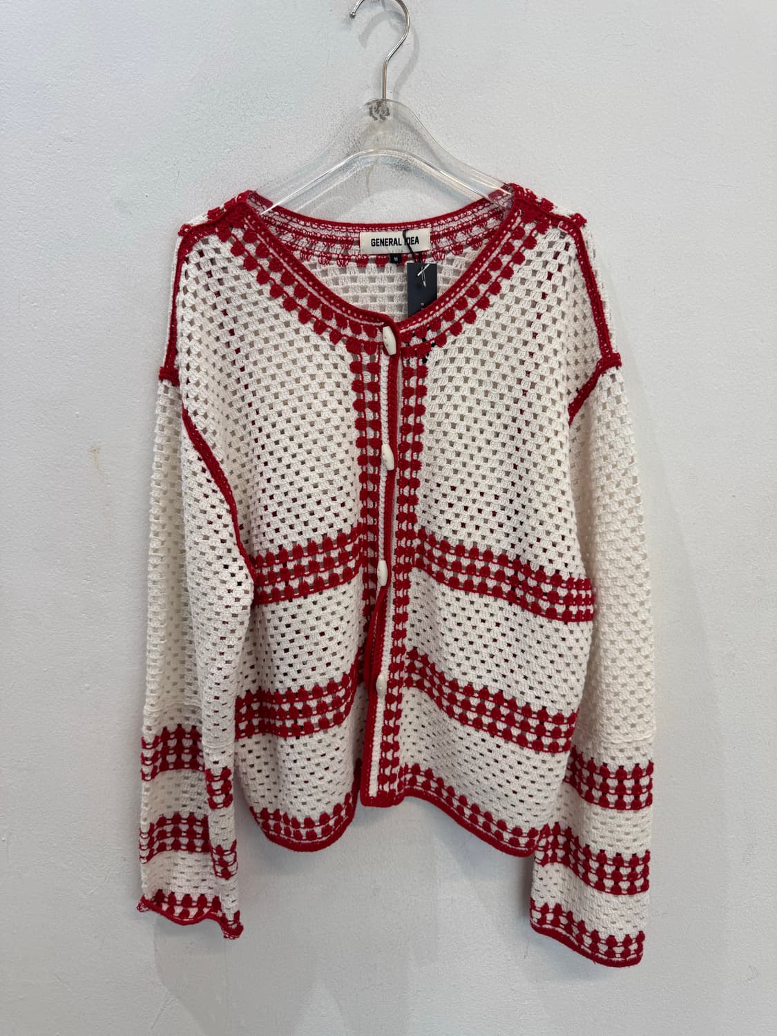 General Idea Crochet Loose Fit Cardigan 상품이미지1