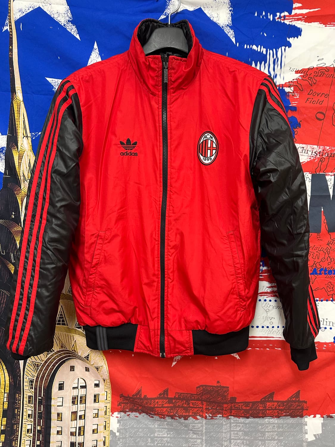 s급 아디다스 ac밀란 양면리버시블 패딩m 95 상품이미지2