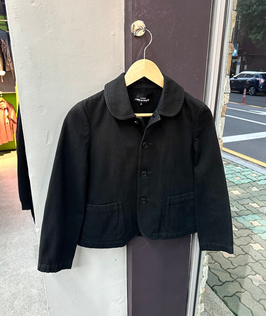S/ 꼼데가르송 트리콧 03AW 블랙 자켓 상품이미지2