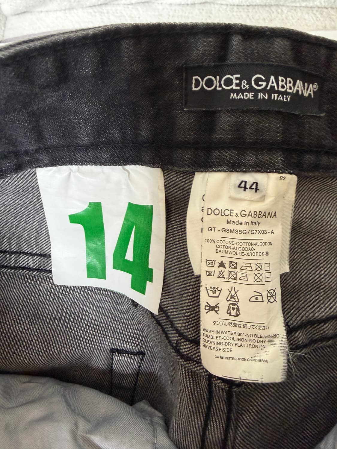 돌체앤가바나 흑 진청바지 상품이미지4