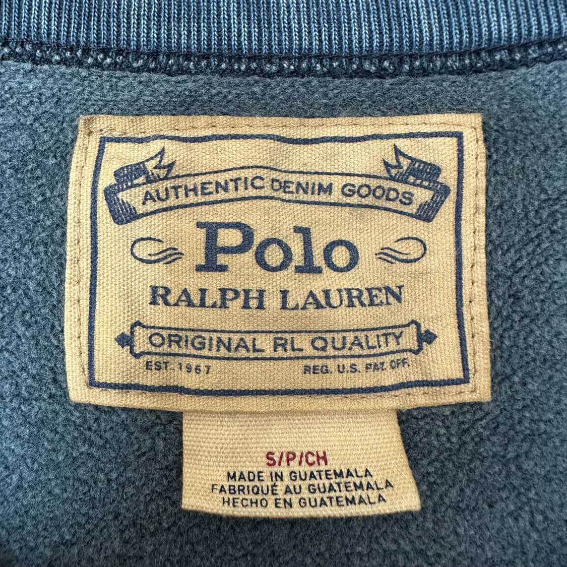 S 폴로 랄프로렌 인디고 맨투맨 상품이미지3