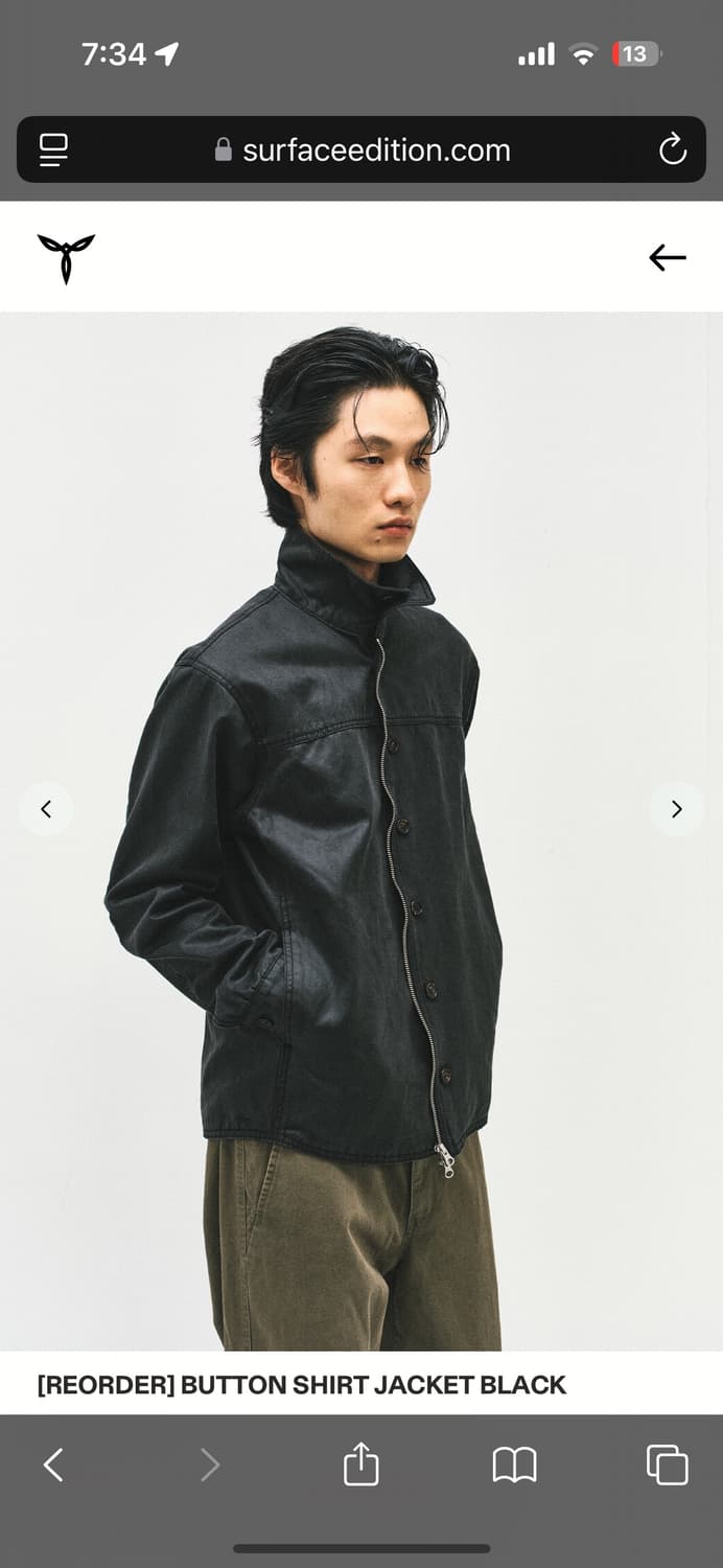 Surface edition button shirt jacket 상품이미지1