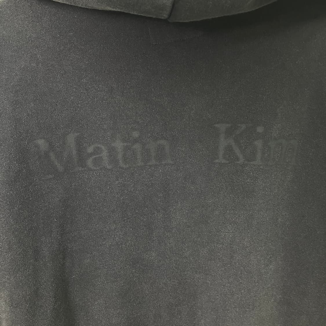 마뗑킴 블랙 피그먼트 다잉 후드집업  상품이미지8