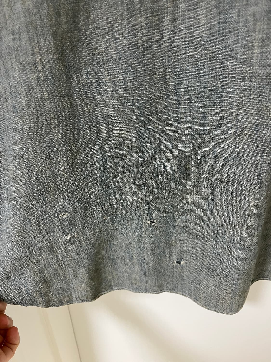 리바이스빈티지클로딩 lvc 선셋 샴브레이 리페어셔츠 L사이즈 상품이미지7