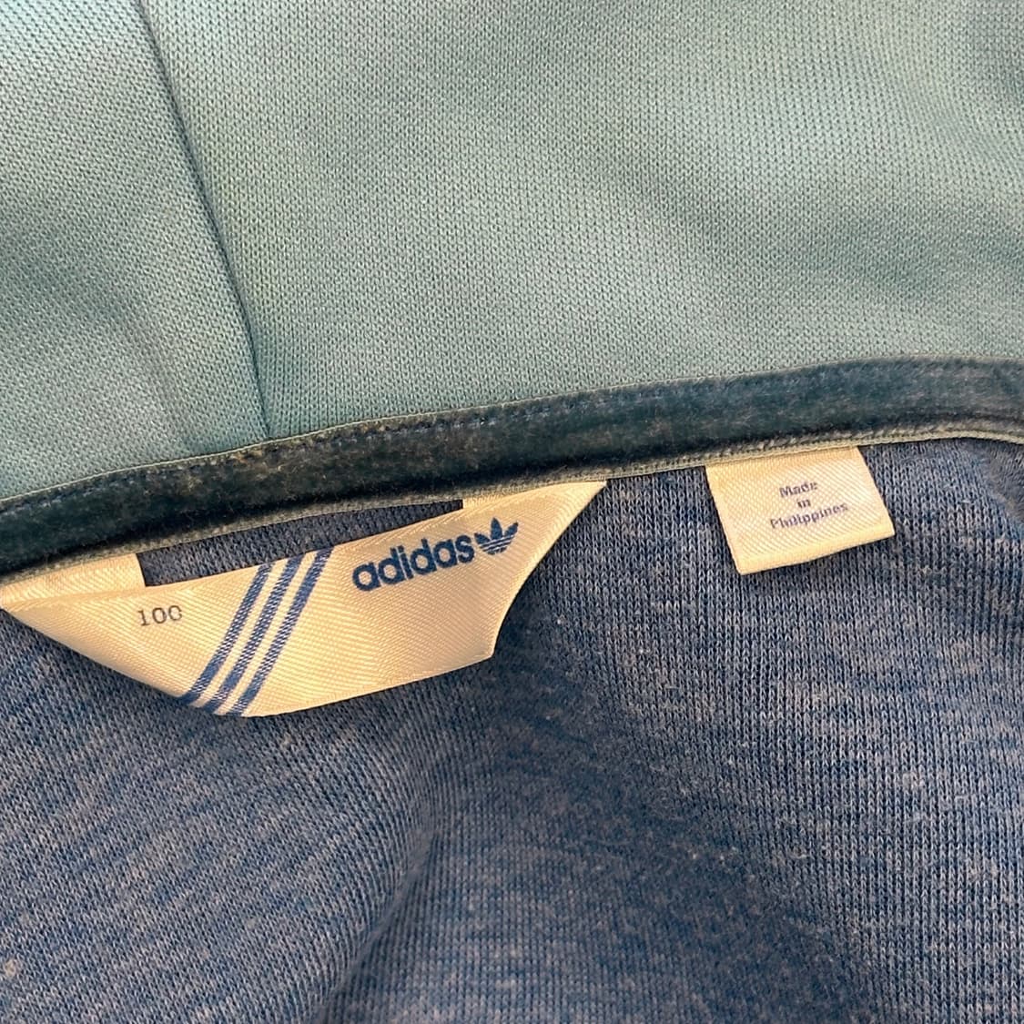 100 아디다스 여성용 블루 후드 트랙탑 상품이미지4