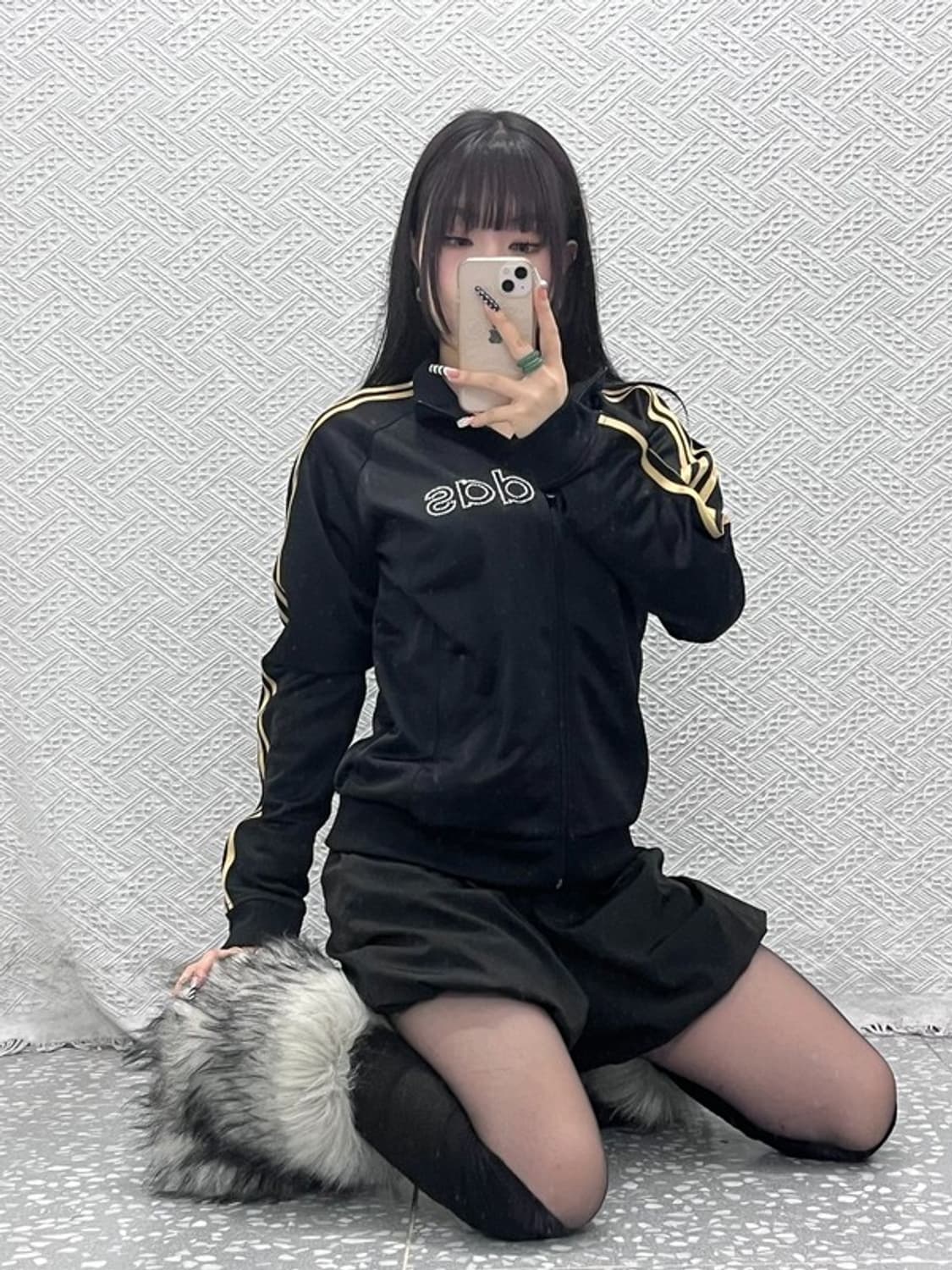 아디다스 Y2K 레트로 00's 큐빅로고 져지 집업 100 C10561 상품이미지2