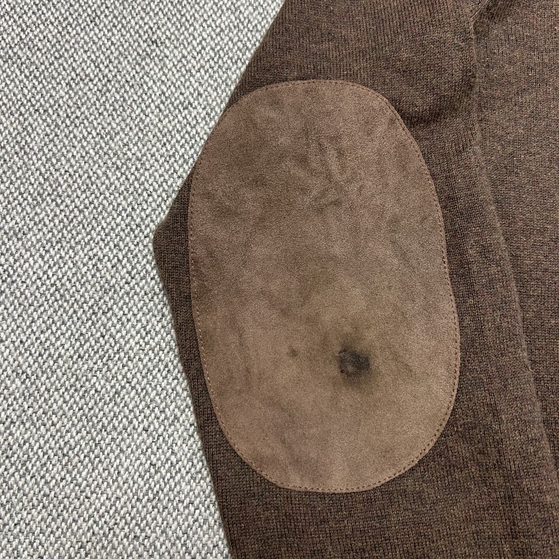 폴로 우먼스 엘보우패치 브라운 니트(XL(18-20)) 상품이미지4