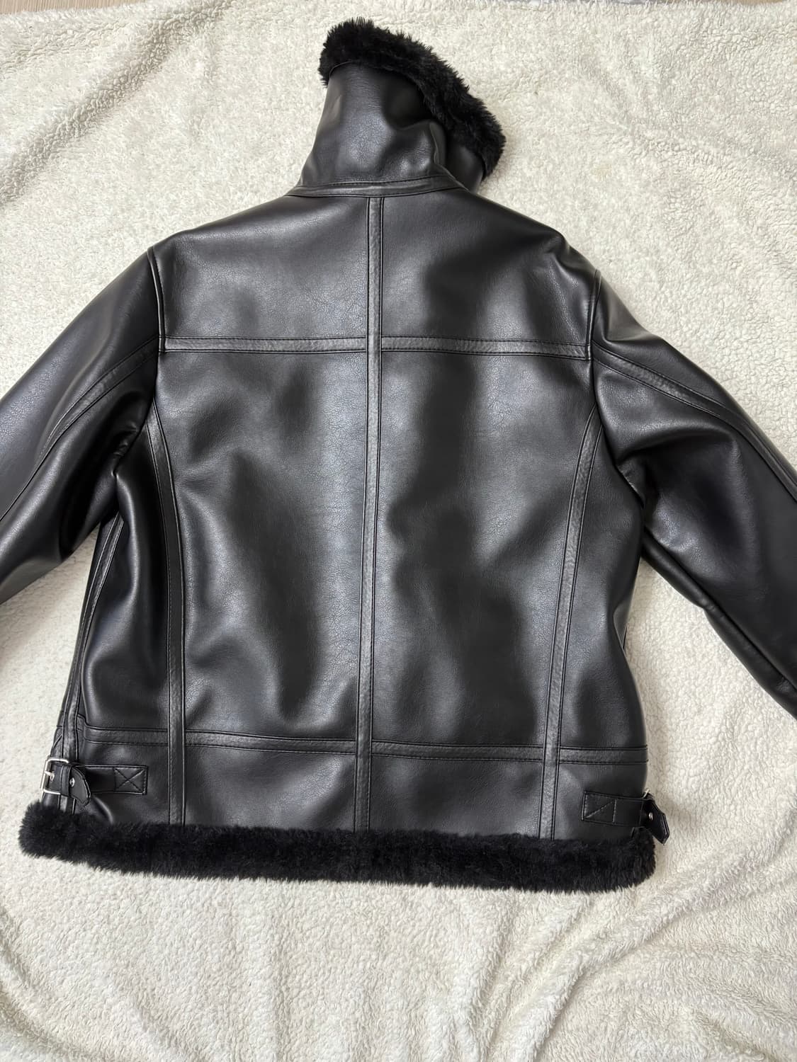 스페로네 sperone 우먼 페이크 B3 오버핏 무스탕 자켓 상품이미지4