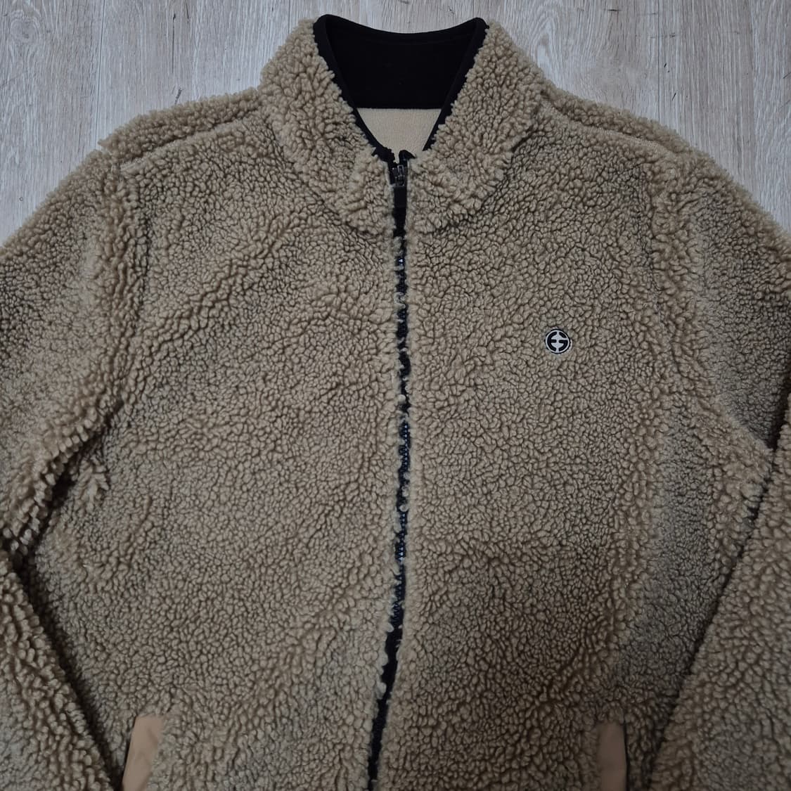 ELLE 엘르 남성 골프웨어 양털 뽀글이 후리스 자켓 L(100) 상품이미지2