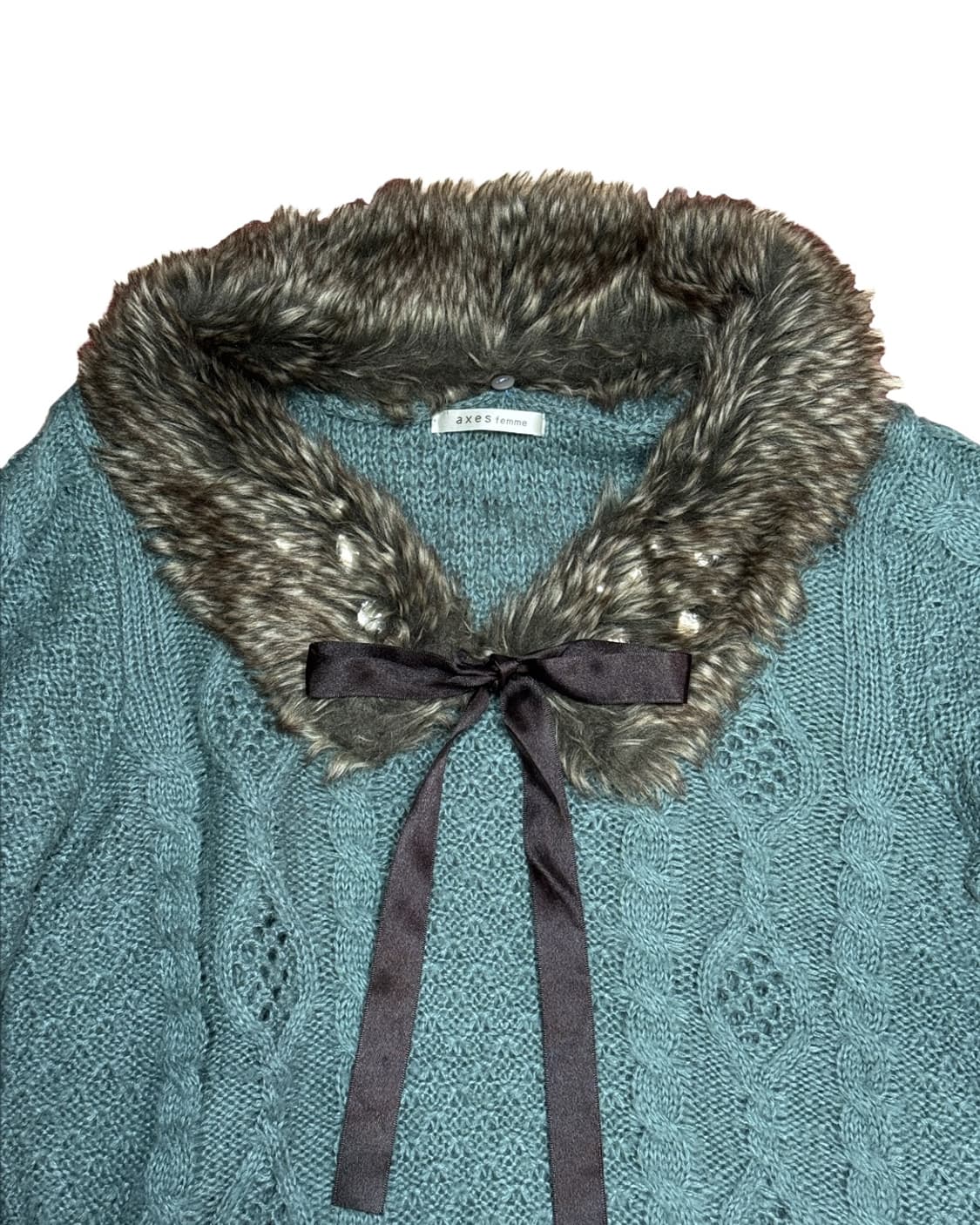 axes femme 민트초코 리본 니트 상품이미지2