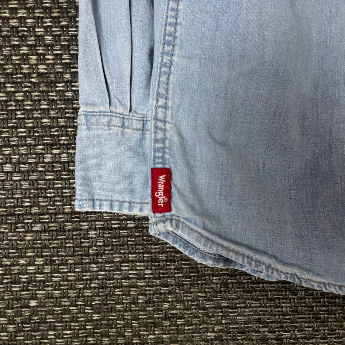 Wrangler 플렉스컴포트 스탠다드 헤리티지 데님 셔츠 S 상품이미지4