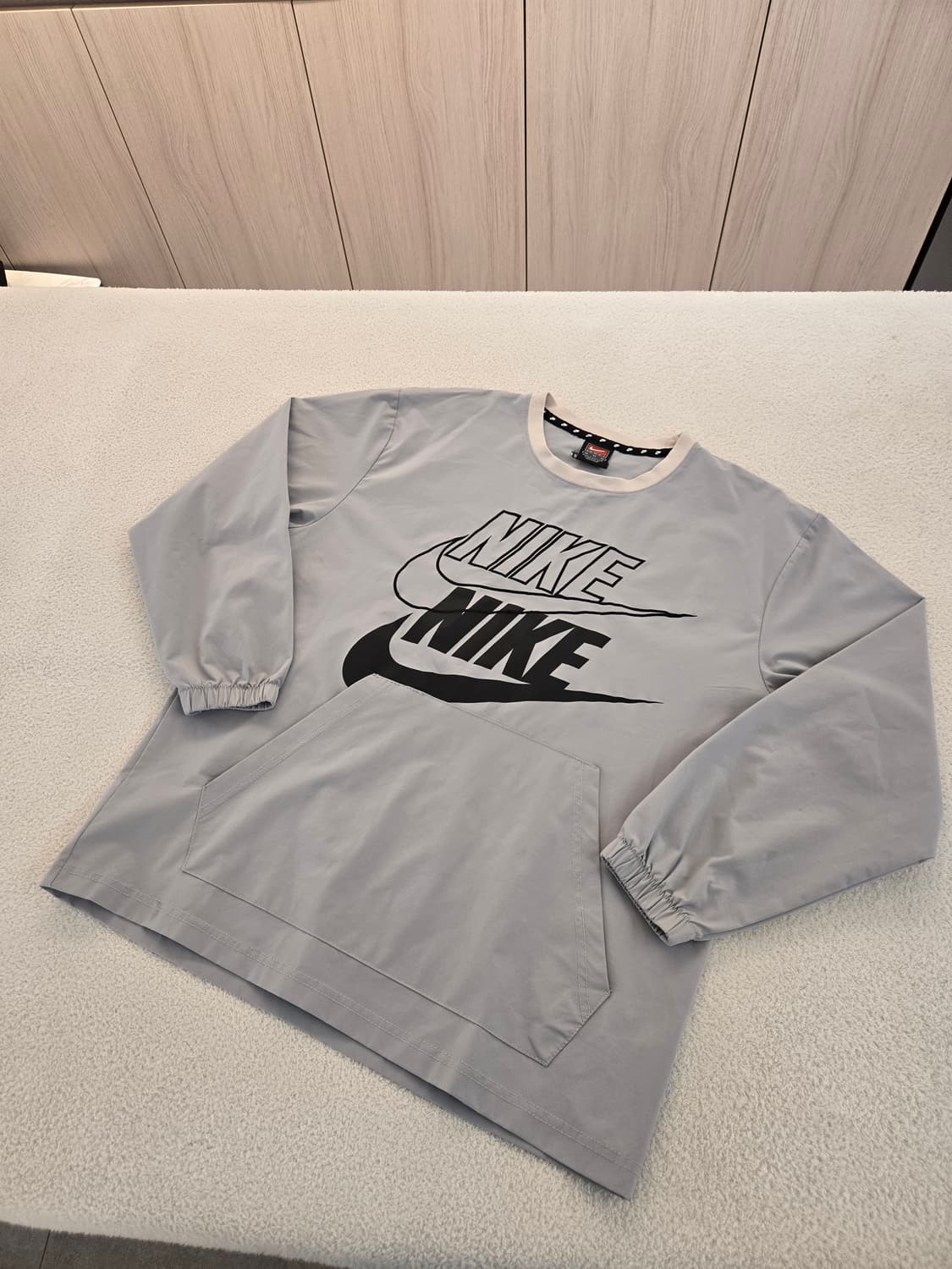 나이키 빅로고 포켓 긴팔 그레이 아노락 M 상품이미지3