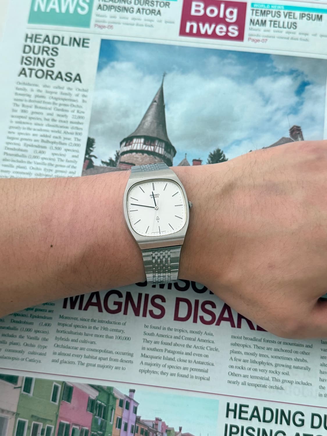 Seiko 세이코 쿼츠 스퀘어 1988 상품이미지7