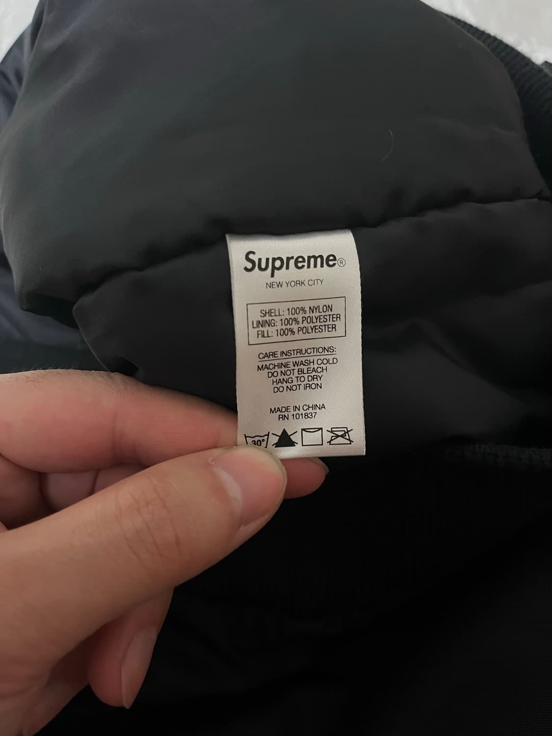 슈프림 콘트라스트 스크립트 바시티 자켓 M 상품이미지3