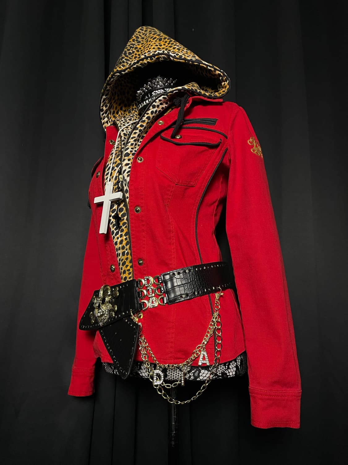 EGOIST 에고이스트 펑크 레오파드 호피 후드 자켓 상품이미지4