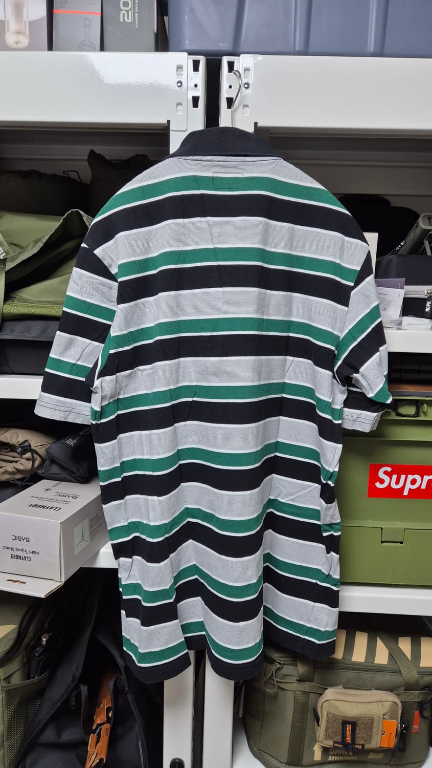 (19SS) Supreme Classic Logo Stripe Polo 상품이미지2