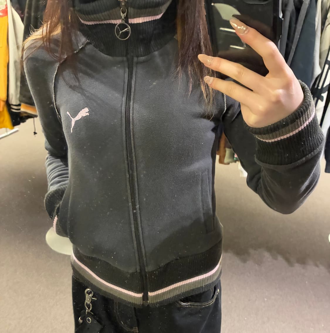 M)Puma 빈티지 브라운핑크 올드스쿨 져지  상품이미지1