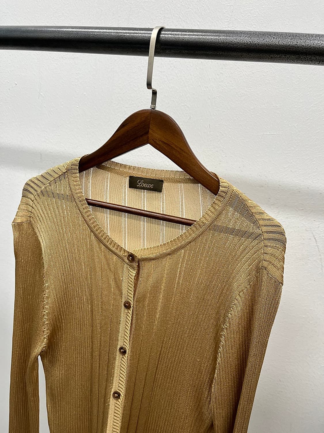 여) 로에베 골지 비스코스 가디건  상품이미지4