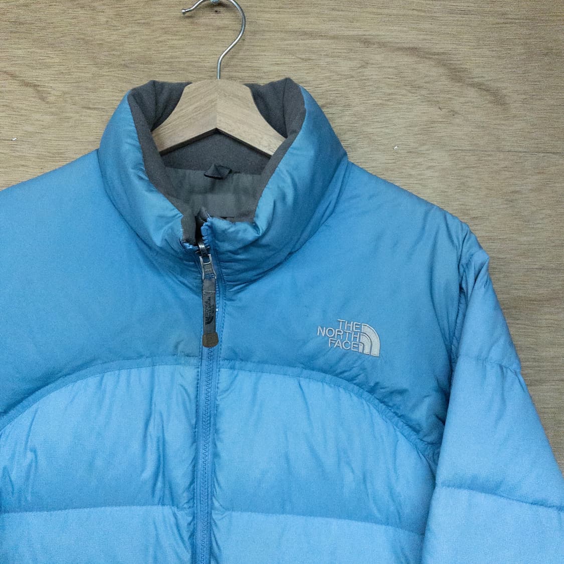 노스페이스 스카이블루 패딩 다운 자켓 (M) 상품이미지2
