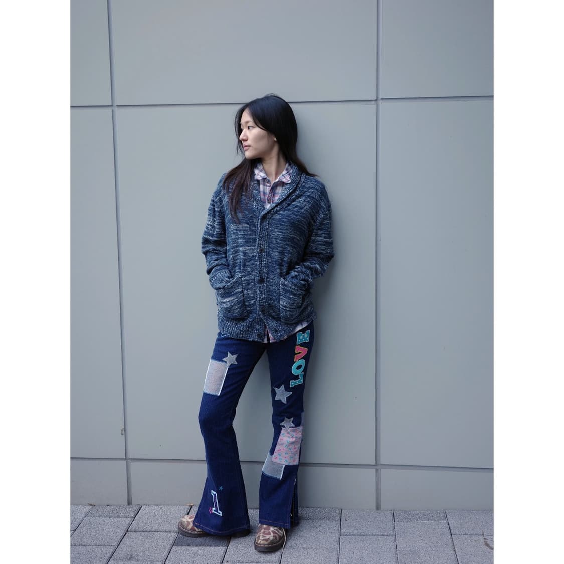 빈티지 키치 부츠컷 데님 팬츠 상품이미지2