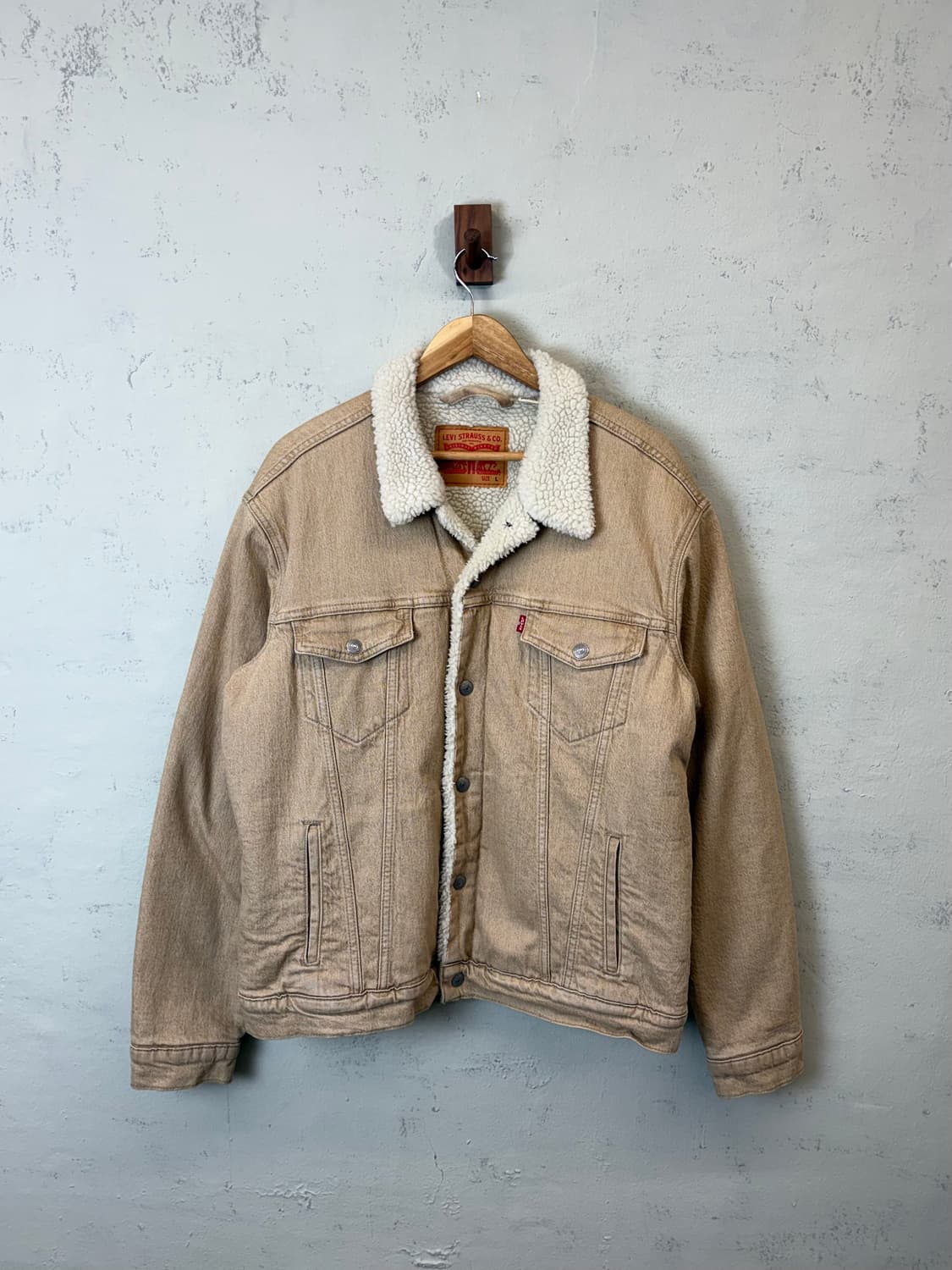 리바이스 데님 쉐르파 트러커 자켓 베이지 상품이미지1