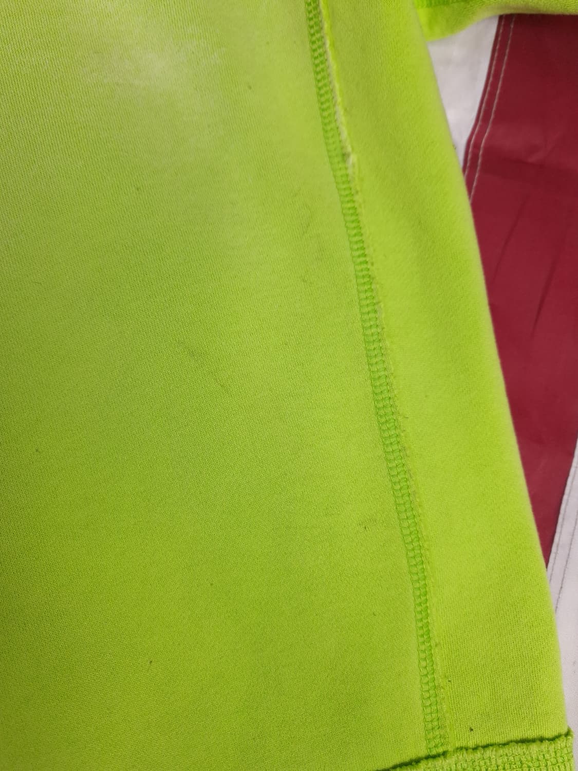 오리지날 아베크롬비 형광 그린 데미지 후드 상품이미지7