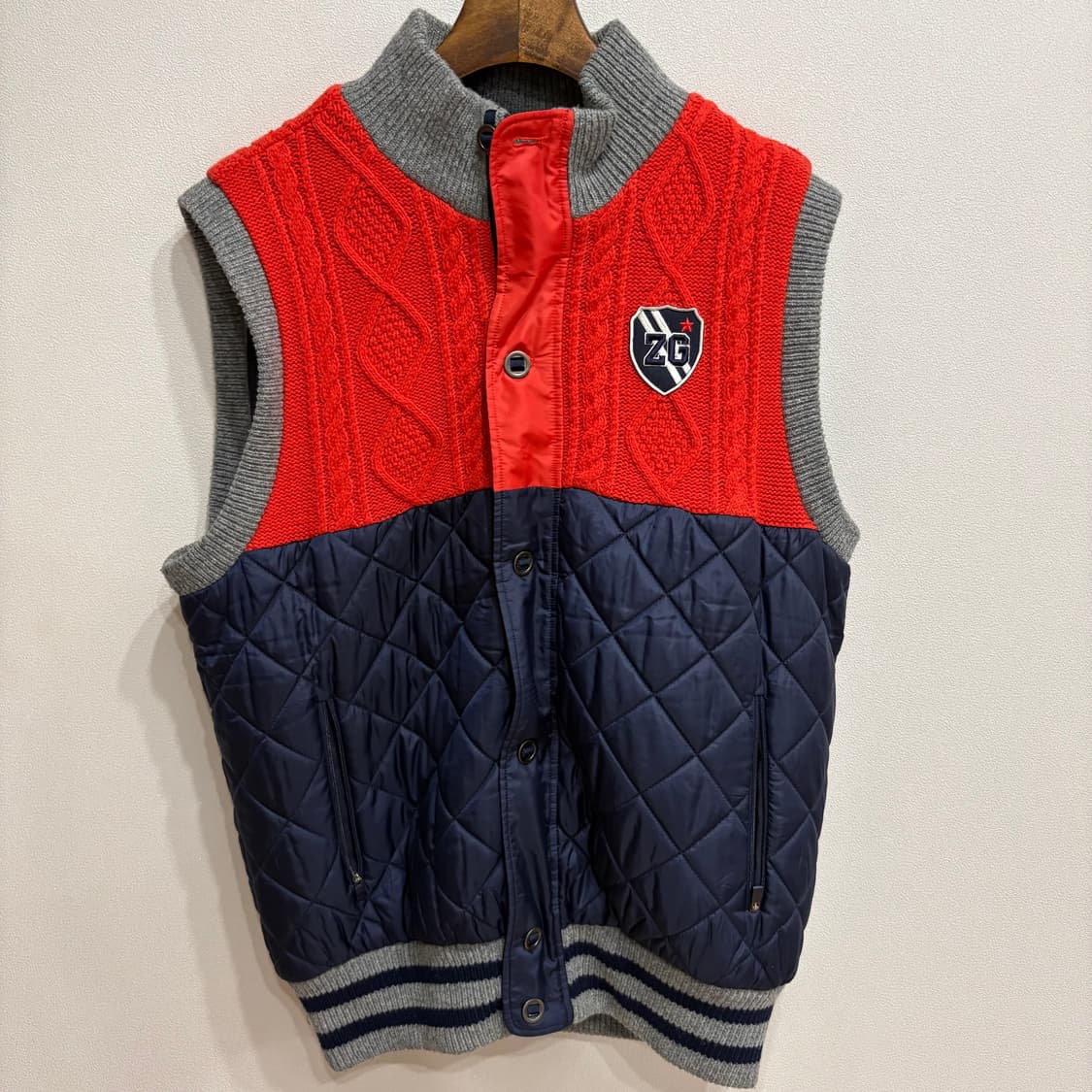 ZOY 골프 니트 퀼팅 베스트 100 상품이미지1