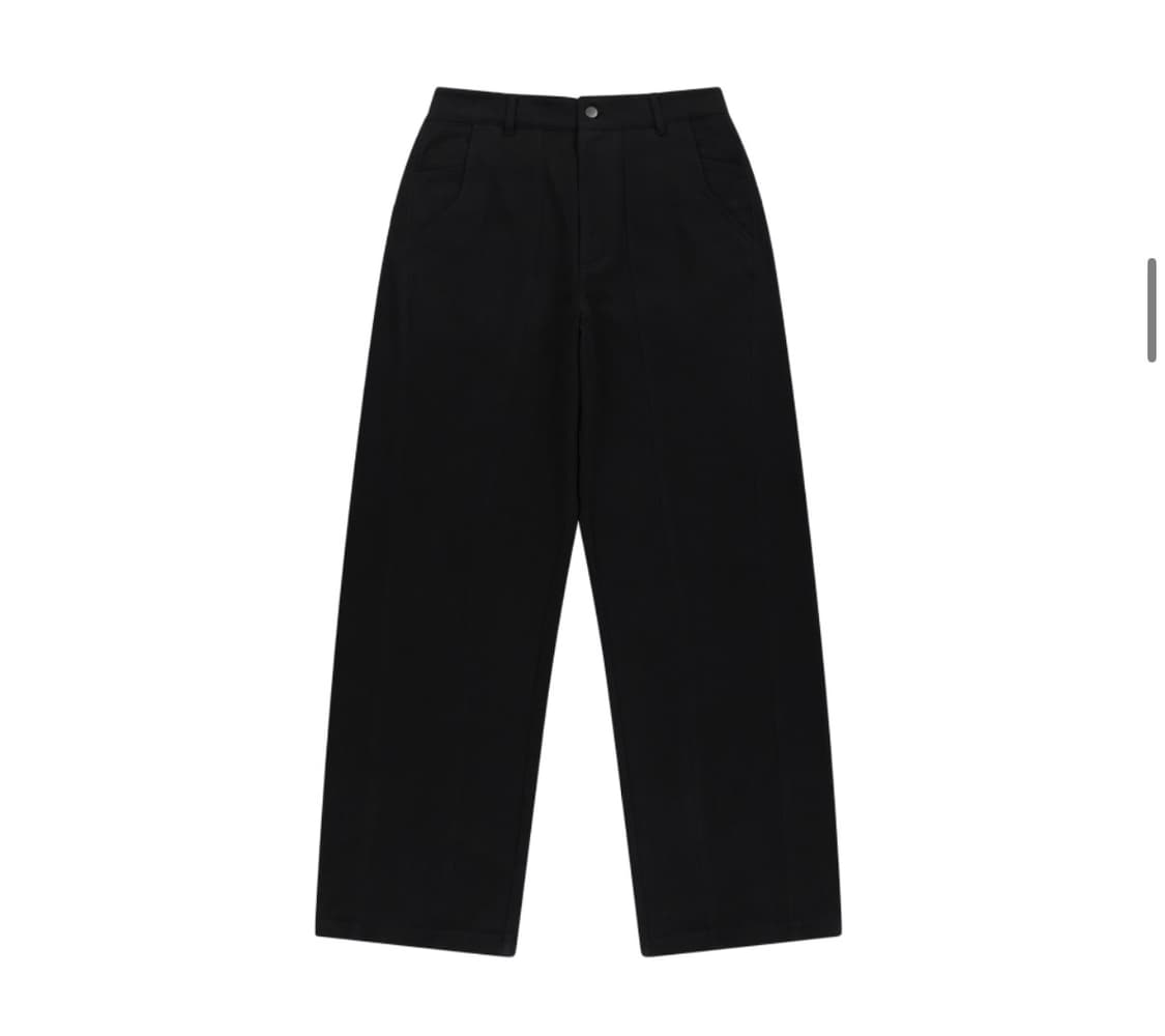 [S] 노드랩스 와이드 코튼 팬츠 블랙 상품이미지2