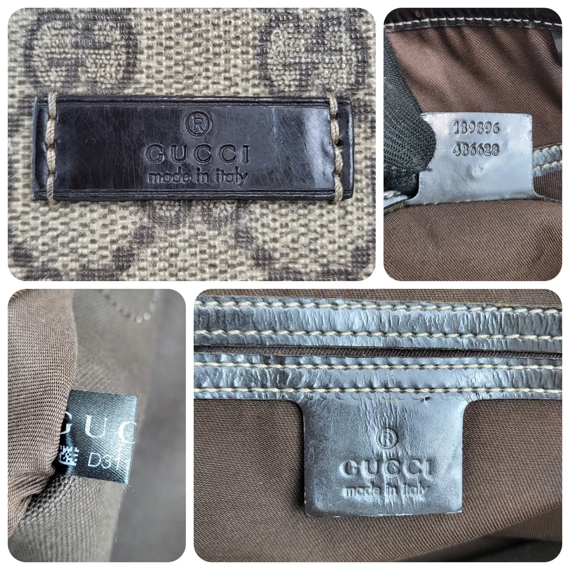 정품 구찌 189896 수프림 PVC GG로고 쇼퍼백 상품이미지9