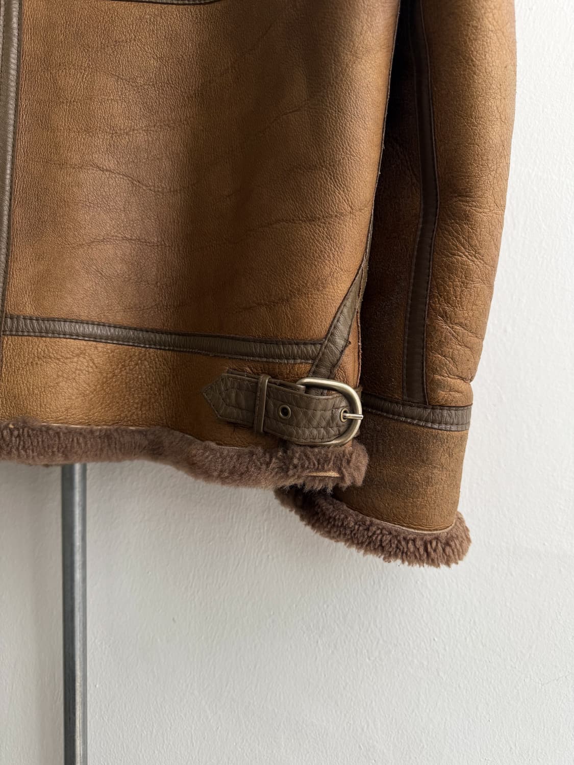 Vintage Sheepskin B-3 Leather Jacket 상품이미지7