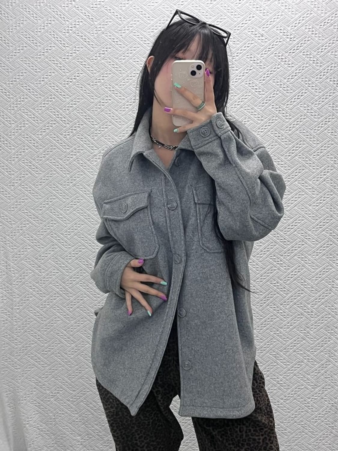 자라 베이직 트러커 모직 셔츠 자켓 XL C06922 상품이미지1