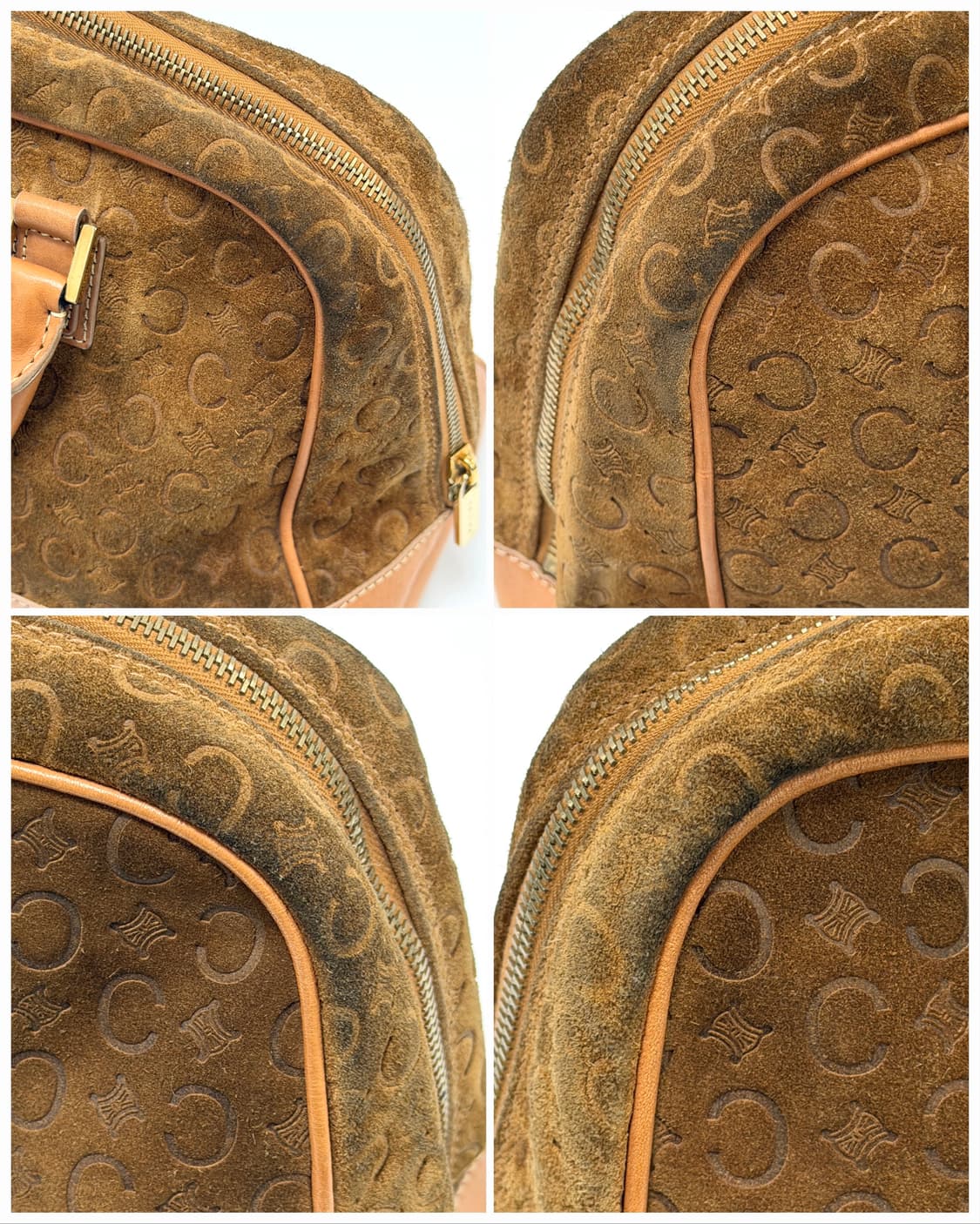 셀린느 C 블라종 엠보싱 스웨이드 보스턴백 상품이미지7