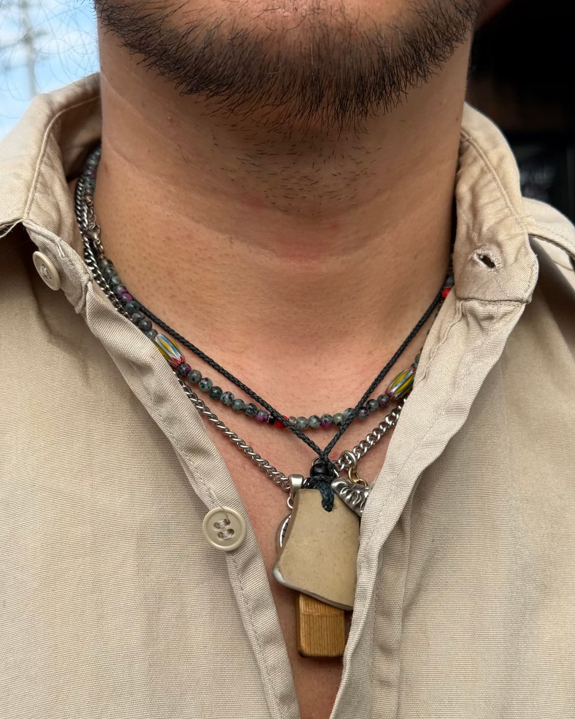 60-70‘s U.S Army OG-107 타입 3 코튼 유틸리티 셔츠6 상품이미지9