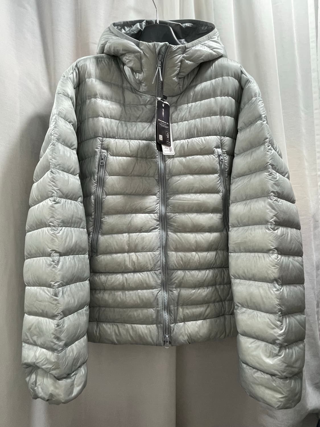 무신사 스탠다드/ 시티레저 시어 립스탑 후디드 라이트 다운자켓/ XXL  상품이미지7