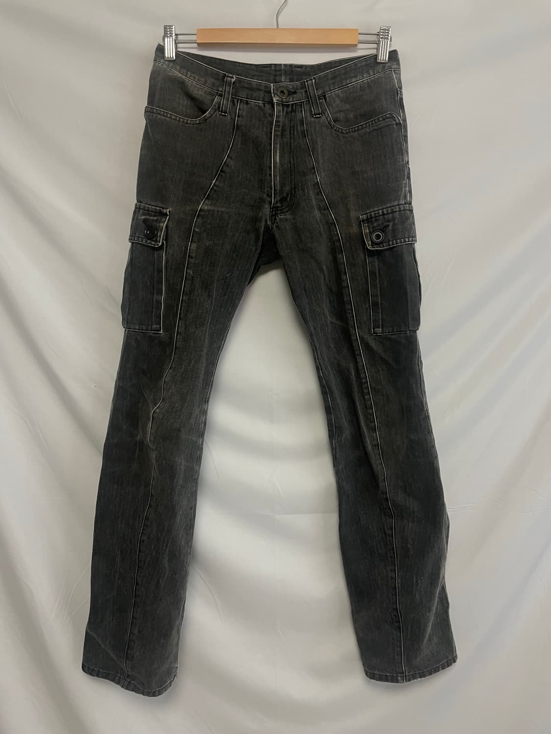 빈티지 블랙 포켓 디테일 팬츠 상품이미지5