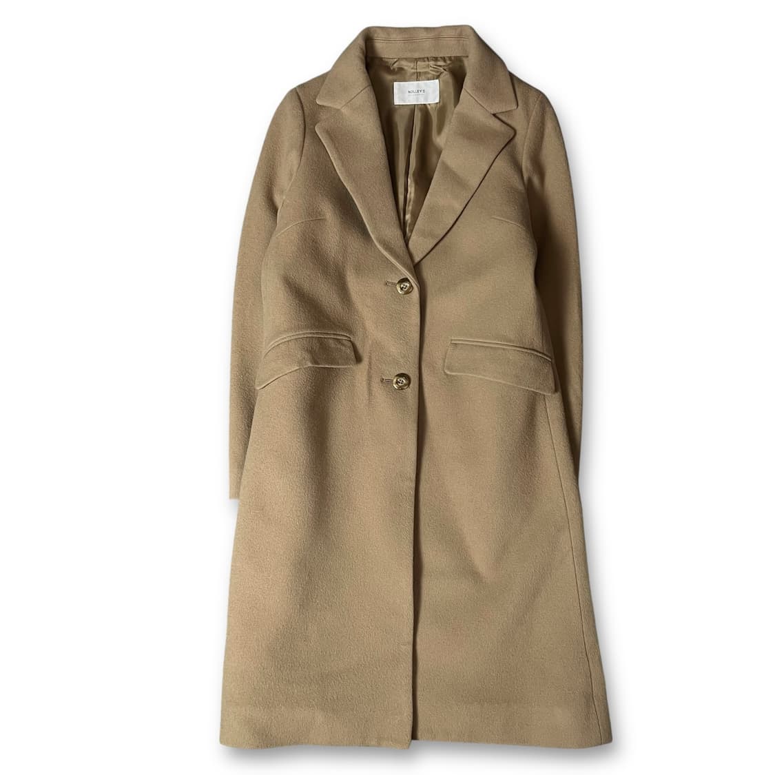 NOLLEYS 연베이지 투포켓 롱 코트 38 상품이미지1