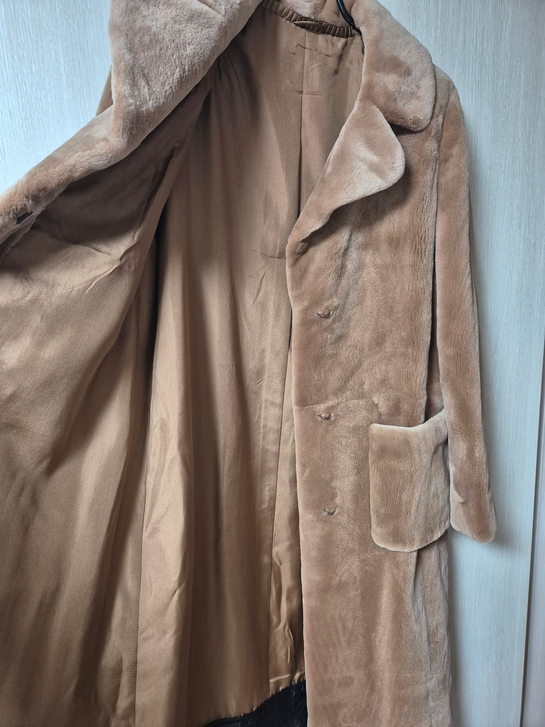 코펜하겐 플래티넘 플럭 밍크 롱 밍크코트 벨리노 밍크 M 상품이미지3