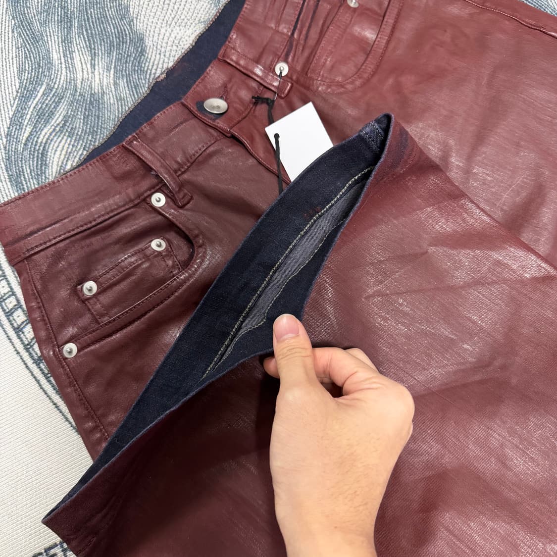 (새상품, 28) 릭오웬스 볼란부츠컷 sdsw 왁스 데님 상품이미지3