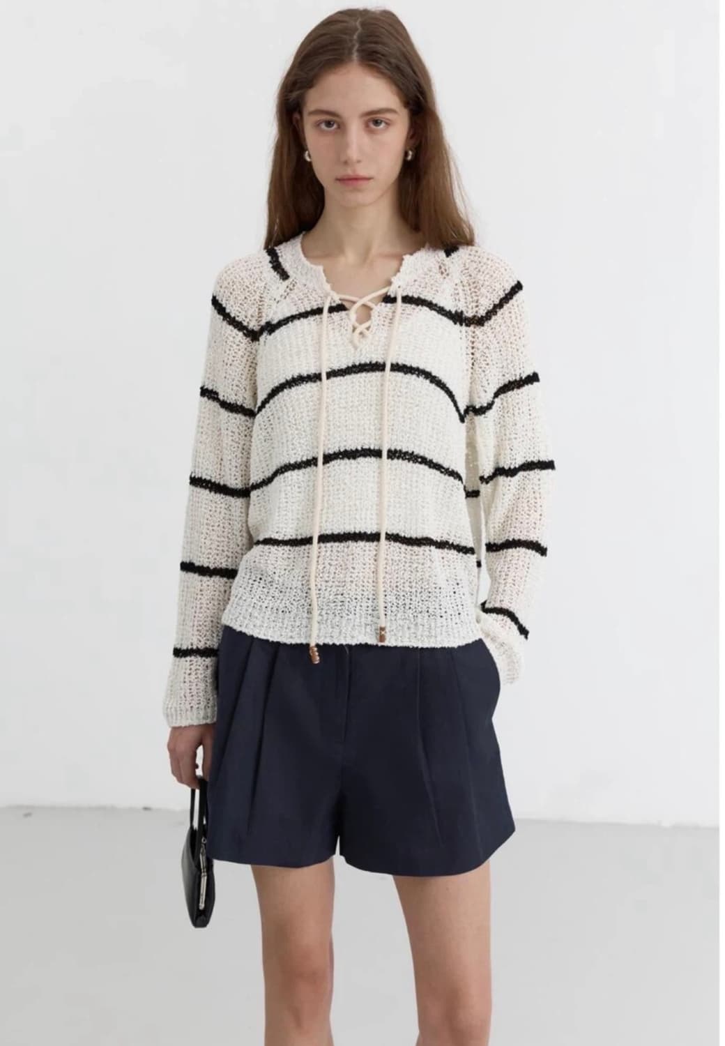 던스트 - 크로셰 니트 (스트라이프 L사이즈) 상품이미지2