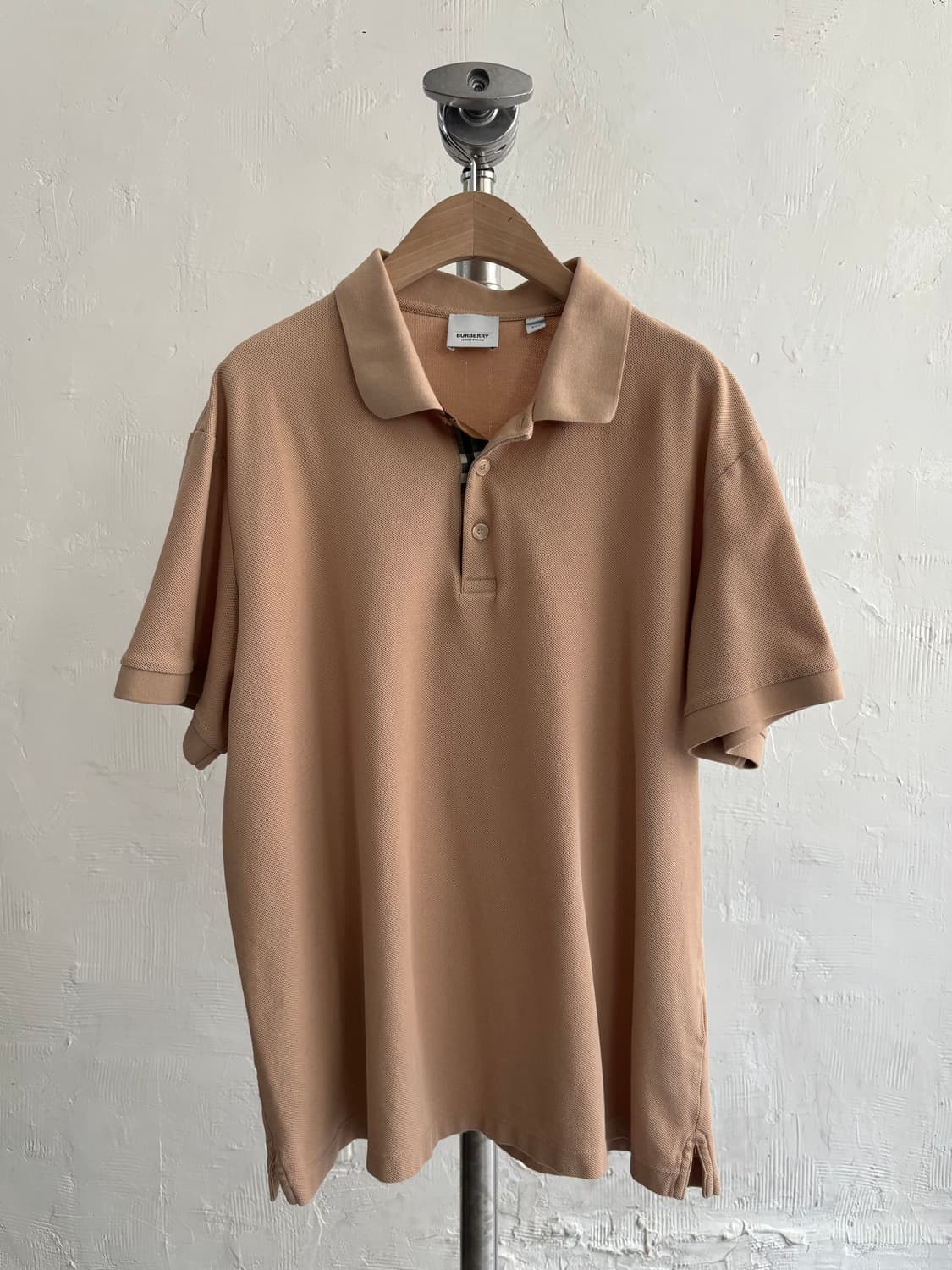 Burberry 버버리 신형 베이지컬러 PK 카라티셔츠 상품이미지1